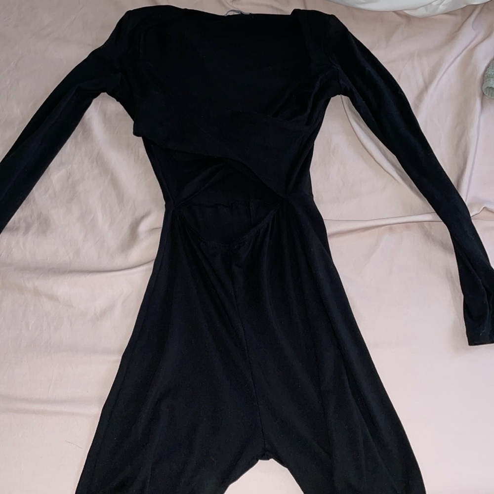 Fashion nova one piece cross body outfit